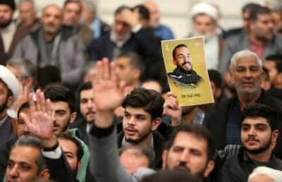 تصاویر رهبر انقلاب در مراسم سالگرد شهادت سردار دل ها