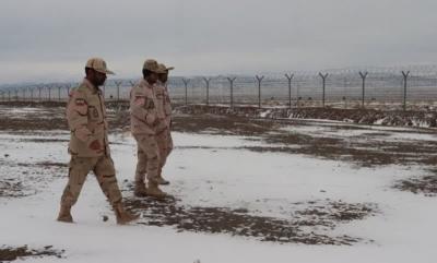 مرزبانان خراسان جنوبی در برف