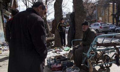 بازار دستفروشان خیابان انقلاب سنندج