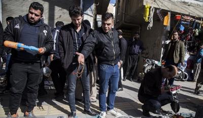 بازار دستفروشان خیابان انقلاب سنندج