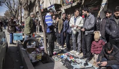 بازار دستفروشان خیابان انقلاب سنندج