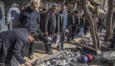 بازار دستفروشان خیابان انقلاب سنندج