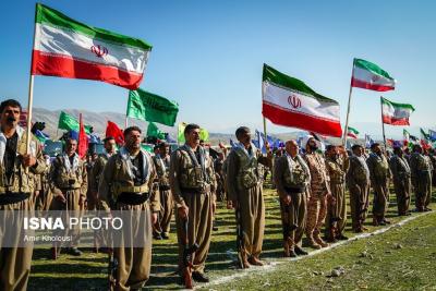 تجمع پیشمرگه‌ها در کرمانشاه 