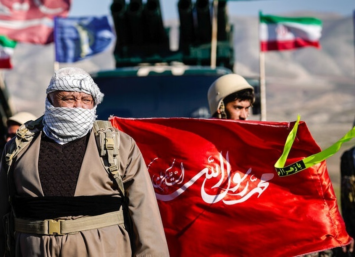 تجمع پیشمرگه‌ها در کرمانشاه 