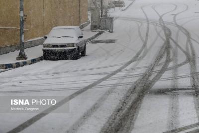  اولین برف زمستانی در تهران 