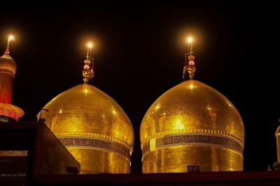تعویض پرچم حرم کاظمین 