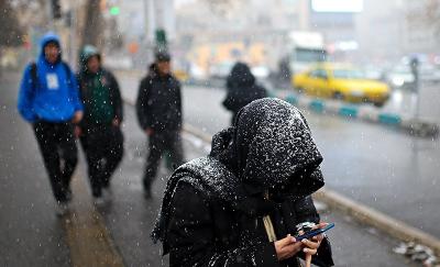  اولین برف زمستانی پایتخت / عکس 