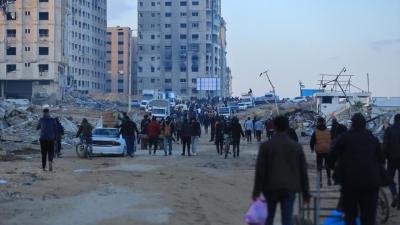 بازگشت آوارگان غزه به محل سکونت‌شان 