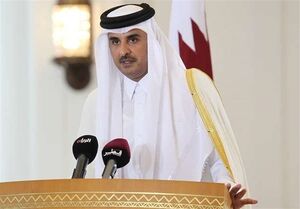 فیلم/ اسکورت عجیب خودروی امیر قطر در دمشق