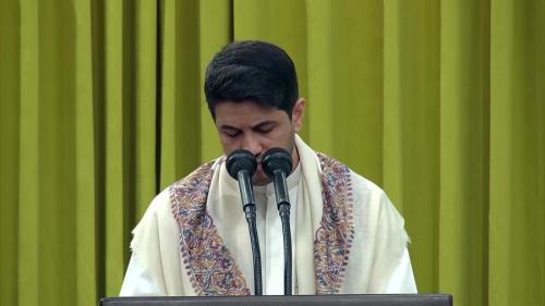  فیلم/ نوای"حسین" محمد الجنامی در محضر رهبر انقلاب