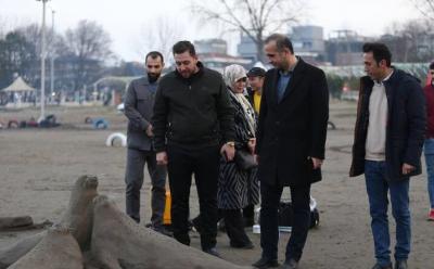 جشنواره مجسمه‌های شنی در ساحل انزلی/ عکس