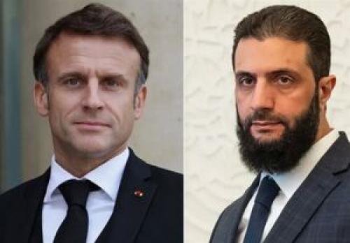  دعوت ماکرون از جولانی برای سفر به فرانسه