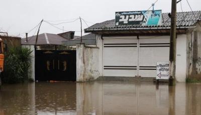 بارش سیل آسا در رشت 