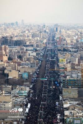 تصاویر هوایی راهپیمایی ٢٢ بهمن در تهران 