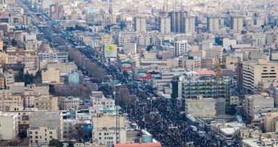 تصاویر هوایی راهپیمایی ٢٢ بهمن در تهران 