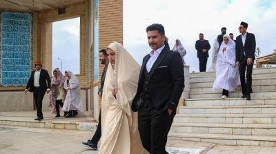  عکس/ شروع زندگی ۴۶٠ زوج یزدی در جشن انقلاب