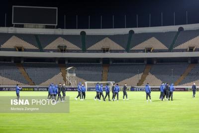  بازدید تیم فوتبال النصر از ورزشگاه آزادی / عکس