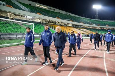  بازدید تیم فوتبال النصر از ورزشگاه آزادی / عکس