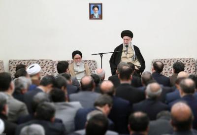 عکس/ دیدار وزیر مدیران و وزارت اطلاعات با رهبر انقلاب