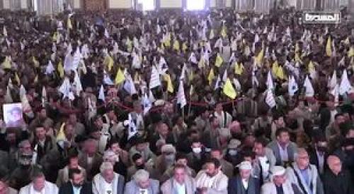  برگزاری مراسم باشکوه گرامیداشت شهید نصرالله در یمن + فیلم