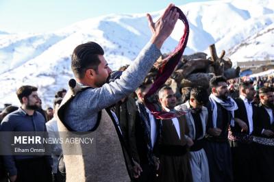 عکس/مراسم استقبال از نوروزدر روستای چشمیدر کردستان