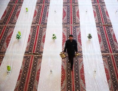 عکس/زائران حرم مطهر بانوی کرامت در اولین روز ماه مبارک رمضان 
