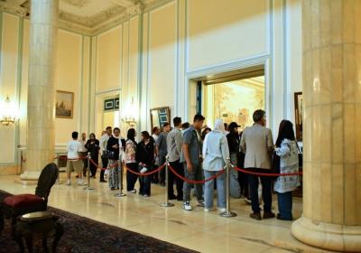  ازدحام جمعیت در بازدید از کاخ سعدآباد / عکس