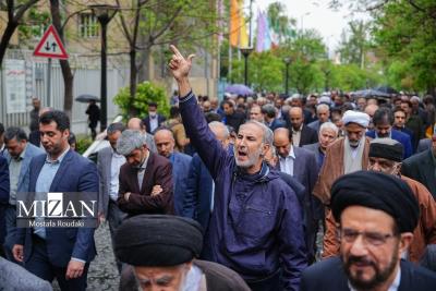تشییع پیکر مرحوم حاج شیخ حسینعلی نیری/ عکس