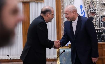 دیدار نوروزی جمعی از مسئولان نظام با قالیباف / عکس