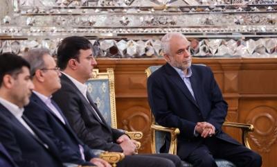 دیدار نوروزی جمعی از مسئولان نظام با قالیباف / عکس