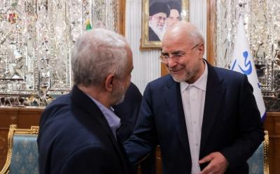 دیدار نوروزی جمعی از مسئولان نظام با قالیباف / عکس
