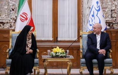 دیدار نوروزی جمعی از مسئولان نظام با قالیباف / عکس