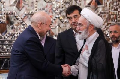 دیدار نوروزی جمعی از مسئولان نظام با قالیباف / عکس