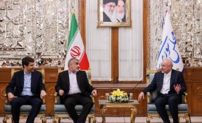 دیدار نوروزی جمعی از مسئولان نظام با قالیباف / عکس