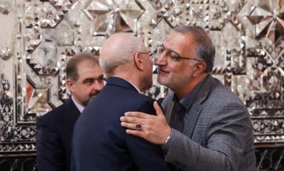دیدار نوروزی جمعی از مسئولان نظام با قالیباف / عکس