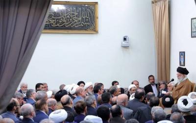 رهبر انقلاب در دیدار مسئولان ارشد سه قوه / عکس