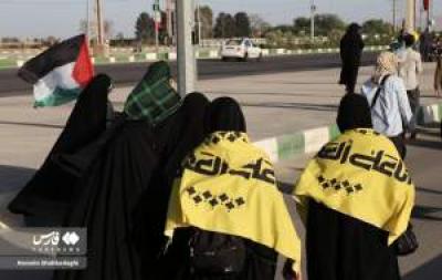 پیاده‌روی قمی‌ها برای مردم غزه 