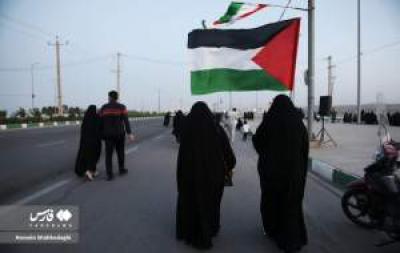 پیاده‌روی قمی‌ها برای مردم غزه 