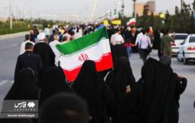 پیاده‌روی قمی‌ها برای مردم غزه 