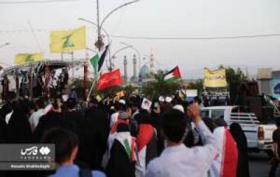 پیاده‌روی قمی‌ها برای مردم غزه 