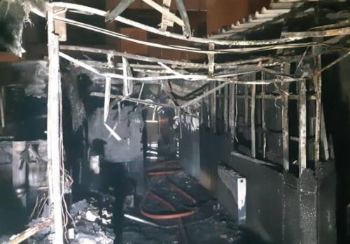 مهار آتش‌سوزی در خوابگاه بانوان