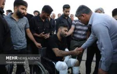 تشییع پیکر جانباخته حادثه بندر شهید رجایی 