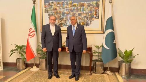  آغاز دیدار رسمی وزیران خارجه ایران و پاکستان /فیلم