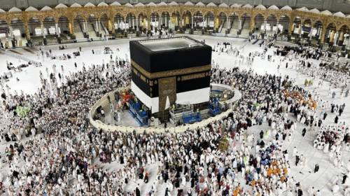 خانه خدا در آستانه حج ۱۴۰۴ لباس احرام پوشید +عکس و فیلم
