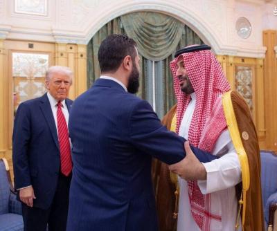 دیدار جولانی و ترامپ و بن‌سلمان در ریاض/عکس
