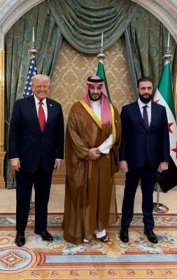 دیدار جولانی و ترامپ و بن‌سلمان در ریاض/عکس