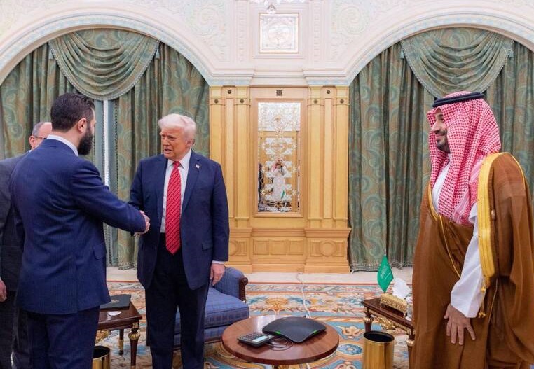دیدار جولانی و ترامپ و بنسلمان در ریاض/عکس دیدار جولانی و ترامپ و بنسلمان در ریاض/عکس