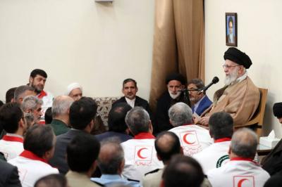  دیدار رهبر انقلاب با دست‌اندرکاران کنگره‌ شهدای امدادگر 