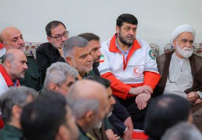  دیدار رهبر انقلاب با دست‌اندرکاران کنگره‌ شهدای امدادگر 