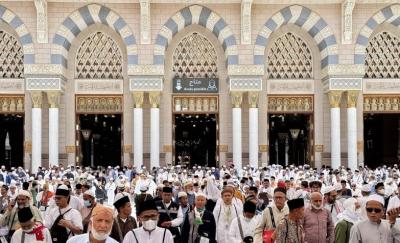  حال و هوای مسجدالنبی در ایام حج 